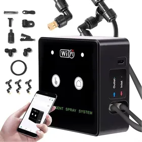 Comparer les prix de Pulvérisateur rotatif à 360° pour terrarium télécommande WiFi pour vivarium reptile contrôle efficace de lhumidité (3 buses)