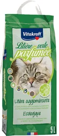 Comparer les prix de VITAKRAFT Litière Verte agglomérante, compostable et anti-odeur pour chat - 5L - Lot de 3x 5L