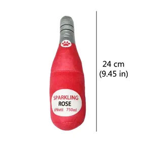 Meilleurs prix pour Jouets en peluche amusants pour chiens en forme de bouteille de bière pour petits et grands chiens, son couinant, dents propres, jouet à mâcher, fournitures de jeu interactives pour animaux de compagnie red