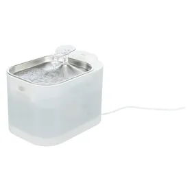Meilleurs prix pour Trixie Fontaine Aqua Square, pour chat, plastique/acier inoxydable, 2,5 l/23,5 × 15,5 × 15,8 cm, blanche (250 cl), Gamelle