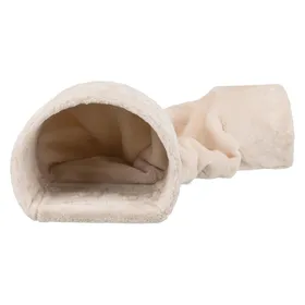 Comparer les prix de Tunnel douillet peluche - 27 x 21 x 80 cm - Beige - Pour lapins et petits rongeurs