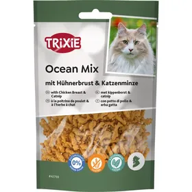 Meilleurs prix pour Ocean Mix à la poitrine de poulet et herbe à chat TRIXIE - 50g
