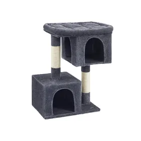 Meilleurs prix pour Feandrea Arbre à Chat, Tour de Jeux 101 cm, XL, Maison pour Chats Jusqu’à 20 kg, Grande Plate-Forme, 2 Niches, Griffoir, Gris Foncé