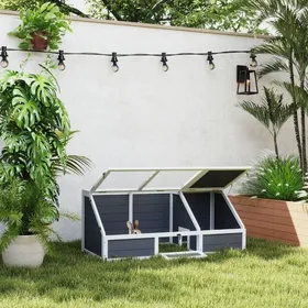 Comparer les prix de Enclos extérieur pour tortue sans fond en bois et acier galvanisé gris 120 x 55 x 50 cm