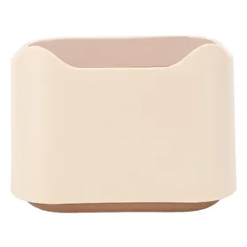 Meilleurs prix pour Poubelle à litière pour chat avec couvercle à pression, conception fermée, compacte, polyvalente, poubelle à déchets pour chat beige