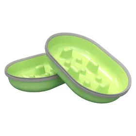 Comparer les prix de Surefeed Distributeur de nourriture à puce électronique pour chien et chat - 2 bols de remplacement anti-glouton, 375 ml, vert