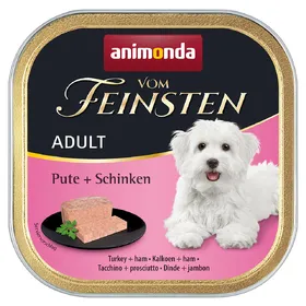 Comparer les prix de Lot animonda vom Feinsten 24 x 150 g pour chien - Adult sans céréales : dinde, jambon