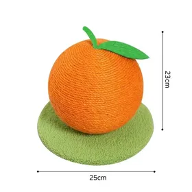 Meilleurs prix pour Ananas et Orange Chat Attrapant Balle Jouet Arbre à Chat Griffoir Jouet Attrape-Chat Fournitures Meubles pour Animaux de Compagnie orange