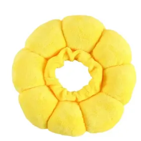 Meilleurs prix pour Collier pour animaux de compagnie tournesol réglable anti-morsure chirurgicale anti-léchage cicatrisation des plaies colliers de protection pour chats collier élisabéthain en peluche douce (YELLOW,L)