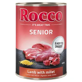Meilleurs prix pour 12x400g Senior agneau, millet Rocco - Nourriture pour chien