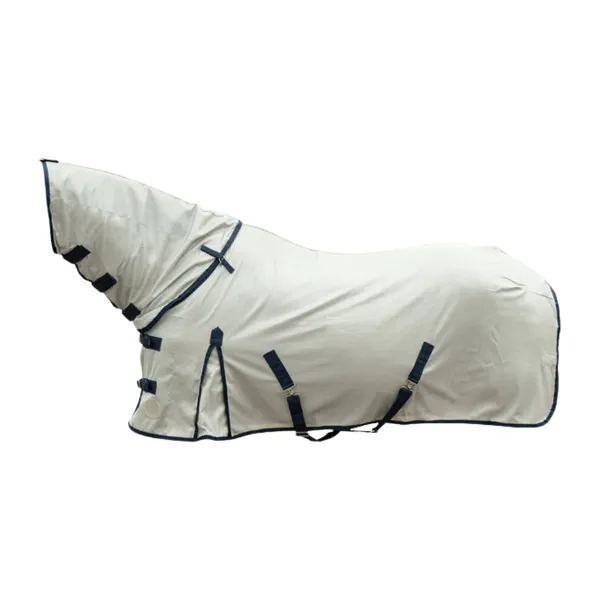 Couverture anti-mouches pour cheval avec couvre-cou amovibles HKM Rain II – photo 2