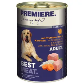 Meilleurs prix pour PREMIERE Best Meat nourriture humide pour chien, adulte Dinde et légumes 6x400 g