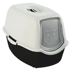 Comparer les prix de Maison de toilette - Noir & blanc (PP Recyclé) - 56 x 40 x 39 cm