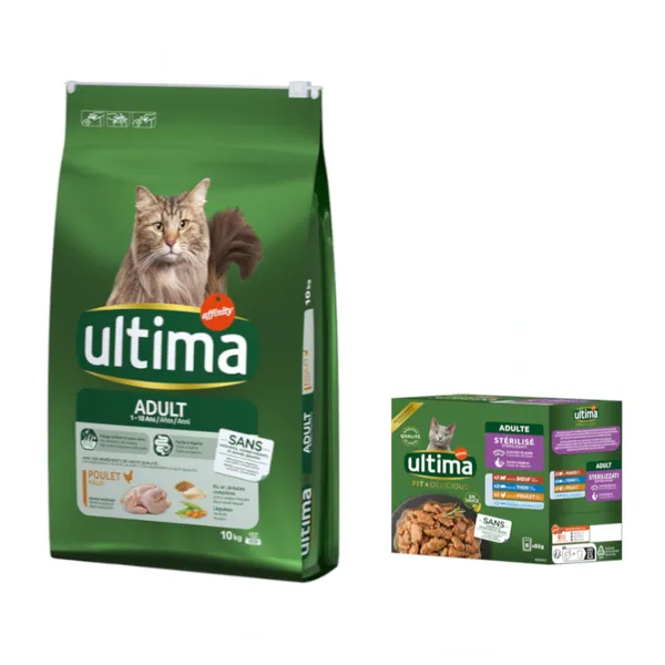Ultima Adult poulet - Croquettes pour chat – photo 3