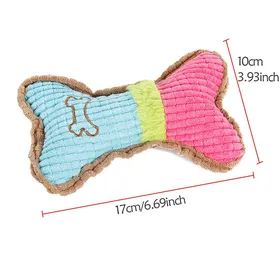 Comparer les prix de Jouets couineurs pour chiens Os Peluche Jouet à mâcher pour chiots de petites et moyennes races Mâcheur agressif Animaux de compagnie Chiot Jouant Nettoyage des dents pink