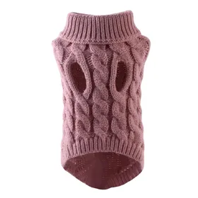 Comparer les prix de Pull chaud pour chien de petite taille, col roulé, tricoté, vêtements d'hiver pour chien, chiot, chat, gilet, chihuahua, bouledogue français L
