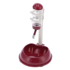 Meilleurs prix pour Pet Lift Fontaine à Boire Nourriture Alimentation Automatique Distributeur d'Eau pour Chiens et Chats Marron white