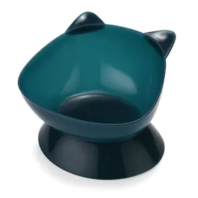 Comparer les prix de Bol pour chat bol pour animaux de compagnie haut Protection de la colonne cervicale bol de nourriture pour chat bassin d'alimentation bleu