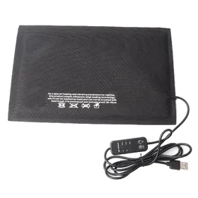 Comparer les prix de Tapis Chauffant Reptiles Petits Animaux USB Contrôle de Température Tapis Chauffant pour Tortues LézardsL L black