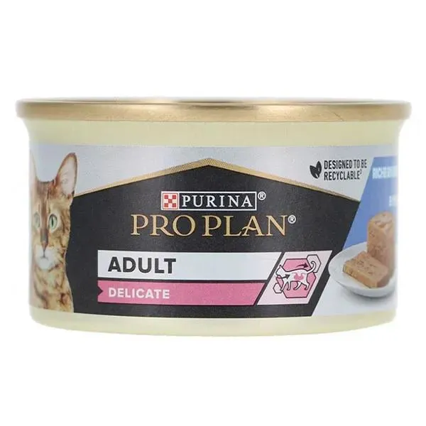 PRO PLAN DELICATE Mousse Dinde 85g Boites Repas pour chat adulte – photo 3