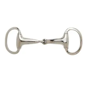 Comparer les prix de Mors pour cheval anglaise à olives ouverture épaisse et creuse, anneau à bord plat Sefton