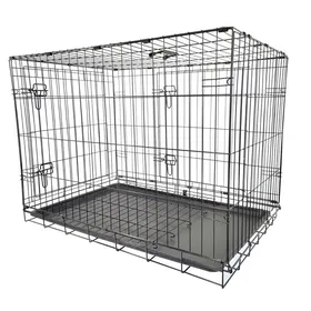 Meilleurs prix pour Cage De Transport Pliable Chien En Métal Avec Poignée M 75,5 X 47 X 54,5 Cm