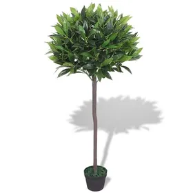 Comparer les prix de vidaXL Laurier Artificiel avec Pot Décoration d'Intérieur 125 cm Vert
