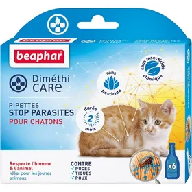 Meilleurs prix pour Pipettes antiparasitaires Chat – Beaphar DiméthiCARE – 6 x 1 ml