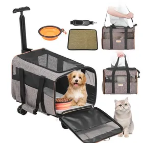 Comparer les prix de Sac De Transport Animaux De Compagnie - Vevor - 9,9 Kg Sac À Roulettes Chat Chien