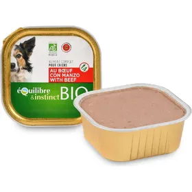 Meilleurs prix pour Pâtées bio au bœuf pour chien adulte - 9x300g