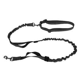 Meilleurs prix pour Laisse élastique robuste pour chien, absorbe les chocs, avec 2 poignées rembourrées, pour grands chiens noir