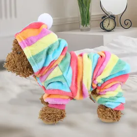 Comparer les prix de Vêtements pour animaux de compagnie, combinaison de saut, pyjama chaud, vêtements pour chiens, chats, petits animaux, automne et hiver L