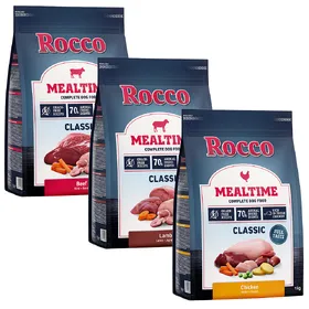 Comparer les prix de 3x1kg Rocco Mealtime - Croquettes pour chien