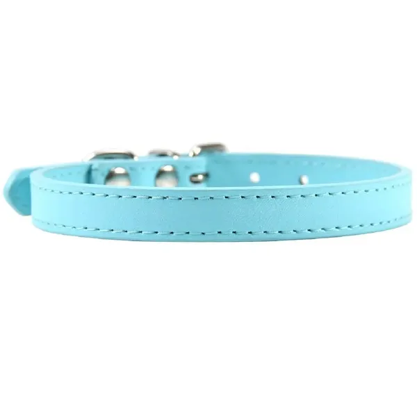 Collier en cuir coloré pour chiot et chat, collier mignon pour chaton, nom personnalisé, collier pour chat, fournitures pour chien, accessoires, harnais~00615 – photo 2