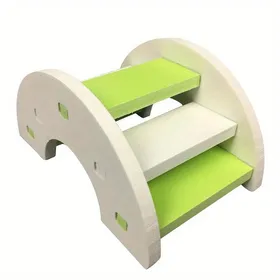 Meilleurs prix pour Pont échelle arc-en-ciel pour hamster, jouet suspendu mignon en plastique pour petits animaux de compagnie, accessoires pour cage de rat et de souris, cadeau idéal pour animal de compagnie vert