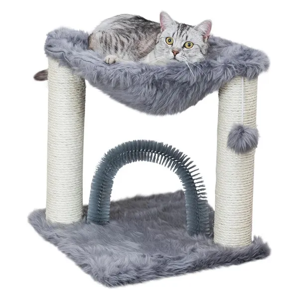 Trixie Griffoir Gris Baza Avec Brosse Pour Chats 50X41X41 Cm – photo 2