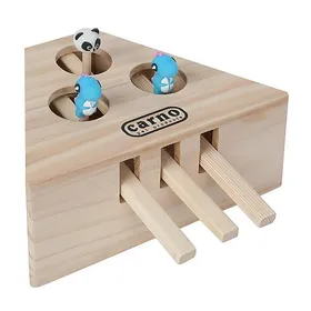 Meilleurs prix pour Animaux en Bois Chatter Intérieur Hunt Interactive Toy Solide 3/5-Trouée Scratch Seat Souris Cwpl127