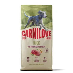 Meilleurs prix pour 12 kg Carnilove True Fresh Junior Large Breeds Canard croquettes pour chien