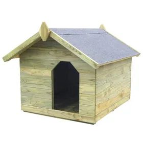 Comparer les prix de vidaXL Niche de Jardin avec Toit Ouvrant Cage à Chien Bois de Pin Imprégné