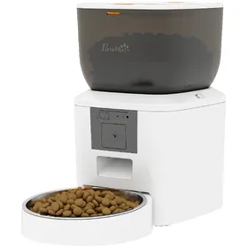 Meilleurs prix pour PawHut Distributeur pour chat avec caméra, Wi‑Fi 2,4 GHz, commande via app, distributeur 4L pour 1–10 repas, audio bidirectionnel