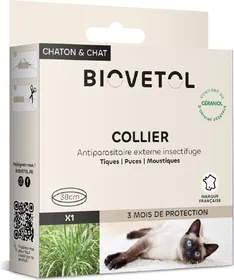 Meilleurs prix pour BIOVETOL Collier insectifuge pour chat 