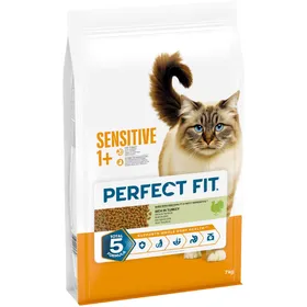 Meilleurs prix pour Perfect Fit Sensitive 1+ Riche en dinde pour chat - 7 kg