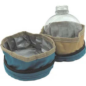 Comparer les prix de Double gamelle pliable Bubimex avec gourde