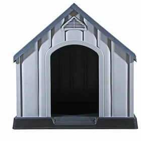 Meilleurs prix pour Magnifique Niche pour chiens Gris 92x87x91 cm Plastique - design polyvalent - pour maison - Gris 10.7 kg 2026_671441