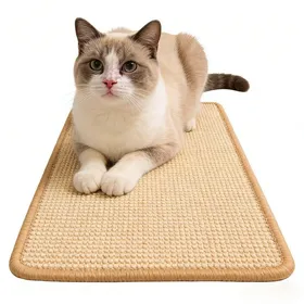 Comparer les prix de Griffoir Chat Sisal Naturel - Résistant - Sans Poussière - Bande Auto-Agrippante - 25x50 cm