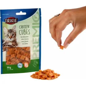 Meilleurs prix pour Friandises pour Chat TRIXIE Premio Cubes au Poulet - Lot de 6x 50g