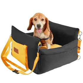 Comparer les prix de Siège Dauto pour Chiens Petits 11 kg-VEVOR-Siège Rehausseur Imperméable pour Chien-Lit pour Animal de Compagnie-Noir
