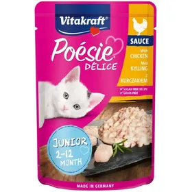 Comparer les prix de Aliments pour chat Vitakraft DELICE JUNIOR Poulet 85 g