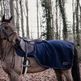 Meilleurs prix pour Kentucky Horsewear Couvre-reins Heavy Fleece - marine