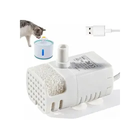 Comparer les prix de Pompe USB pour fontaine à eau pour chat 200L/H 1W pompe de re pour fontaine à chat 5V silencieuse et écoénergétique av FILTRE A AIR